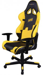 Крісло ігрове DXRACER RACING OH/RЕ21/NY/NAVI Чорне з Жовтими