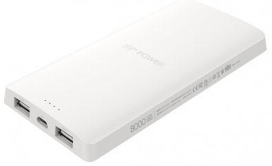 Батарея універсальна Silicon Power Power Bank S82 8000mAh SP8K0MAPBKS82P5W White