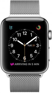 Смарт годинник Apple Watch A1758 Series 2 42mm Stainless Steel Case with Silver Milanese Loop (MNPU2FS/A)