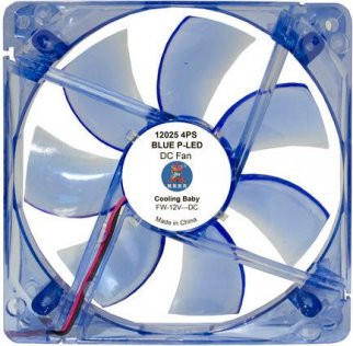 Вентилятор для корпуса Cooling Baby 12025 Blue P-LED