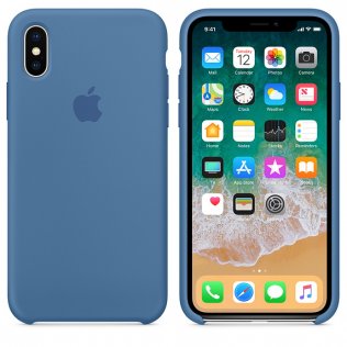 Чохол HCopy for iPhone X - Silicone Case Denim Blue (ASCXLODE)