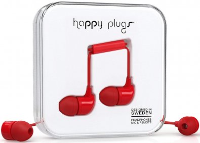 Гарнітура Happy Plugs Headphones In-Ear Red (7716)