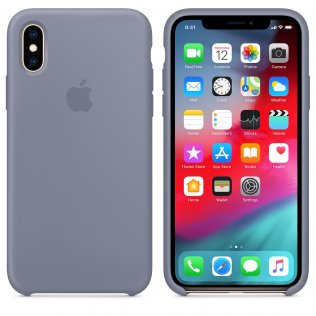 Чохол Apple for iPhone Xs - Silicone Case Lavender Gray (MTFC2)