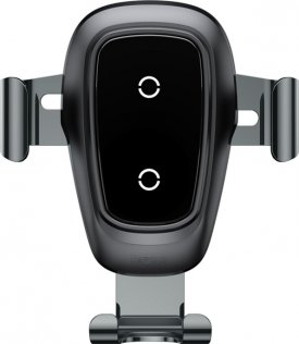 Кріплення для мобільного телефону Baseus Wireless Charger Gravity Car Mount Black (WXYL-B0A)
