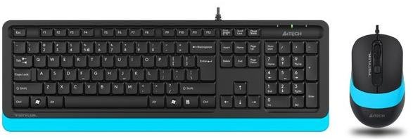 Комплект клавіатура+миша A4tech F1010 Blue