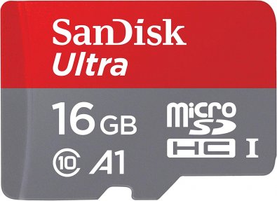 Карта пам'яті SanDisk Ultra A1 Micro SDHC 16GB SDSQUAR-016G-GN6MN