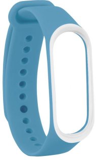 Ремінець Climber for Xiaomi Mi Band4 - OriginalStyle Silicone Double Color Blue/White (CBXM408 Blue/White)
