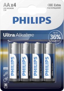 Батарейка Philips Ultra Alkaline LR6 AA (BL/4)
