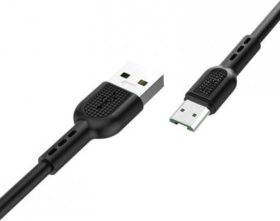 Кабель Hoco X33 4A Surge AM / Micro USB 1m Black (X33 Micro Black)