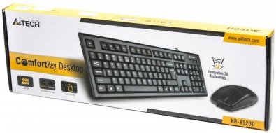 Комплект клавіатура+миша A4tech KR-8520D Black