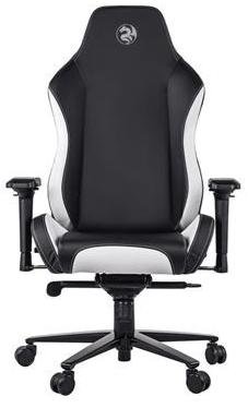 Крісло ігрове 2E GC24, Екошкіра, Al основа, Black/White