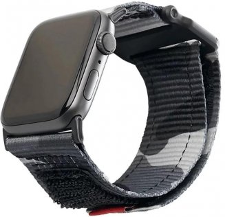 Ремінець Urban Armor Gear Active Strap for Apple Watch 42/44mm Midnight Camo