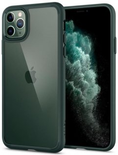 Чохол-накладка Spigen для iPhone 11 Pro Max - Ultra Hybrid Midnight Green