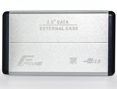 Кишеня зовнішня Frime HDD/SSD USB2.0 Silver (FHE21.25U20)