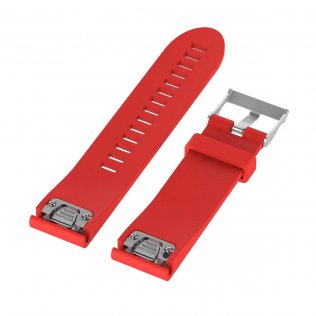 Ремінець Garmin QuickFit 20 Smooth Silicone Band Red (QF20-SMSB-RED)