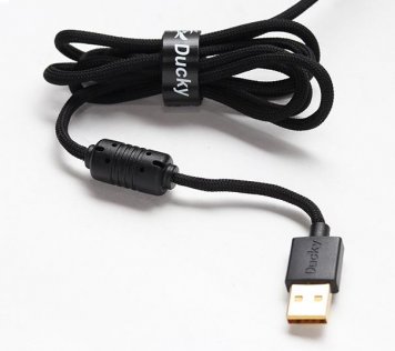 Миша Ducky Blue Edition USB Black (DMFE20O-OAAPA7B)