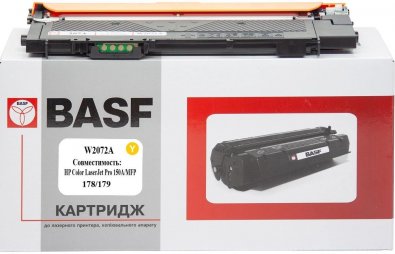 Сумісний картридж BASF for HP CLJ 150/178/179 аналог W2072A Yellow (BASF-KT-W2072A)