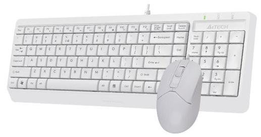 Комплект клавіатура+миша A4tech F1512 USB White (F1512 (White))