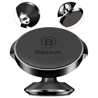 Кріплення для мобільного телефону Baseus Small Ears series Vertical Magnetic Bracket Black (SUER-F01)