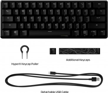 Клавіатура HyperX Alloy Origins 60 USB Black (HKBO1S-RB-RU/G)