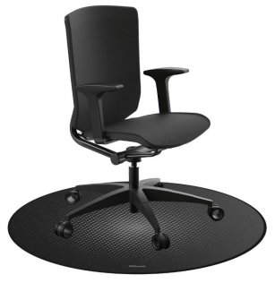 Килимок для крісла Trust Mika Round mat 1170x1170mm Black (24134)