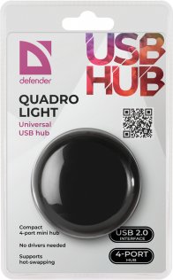 USB-хаб Defender Quadro Light (83201)