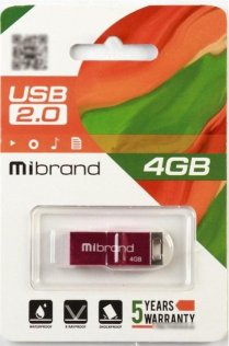 Флешка USB Mibrand Chameleon 4GB Pink (MI2.0/CH4U6P)