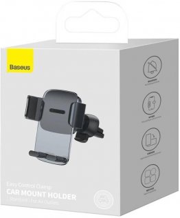 Кріплення для мобільного телефону Baseus Easy Control Clamp Car Mount Holder Air Outlet Version Black (SUYK000101)