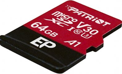 Карта пам'яті Patriot EP Series V30 Micro SDXC 64GB with SD adapter (PEF64GEP31MCX)