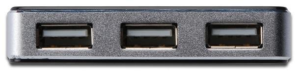 USB-хаб Digitus DA-70220 Black/Silver