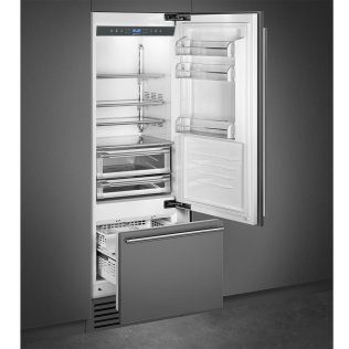 Холодильник комбінований Smeg Classica Stainless Steel (RI76RSI)
