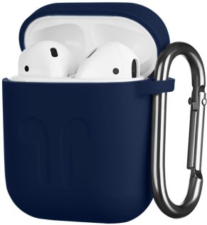 Чохол 2E для Apple Airpods - Pure Color Silicone Imprint (1.5mm) Navy