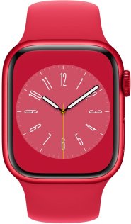  Смарт годинник Apple Watch Series 8 GPS 41mm PRODUCT RED Aluminium Case with RED Sport Band - Regular (MNP73)