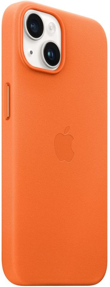 Чохол Apple for iPhone 14 Plus - Leather Case with MagSafe Orange (MPPF3)