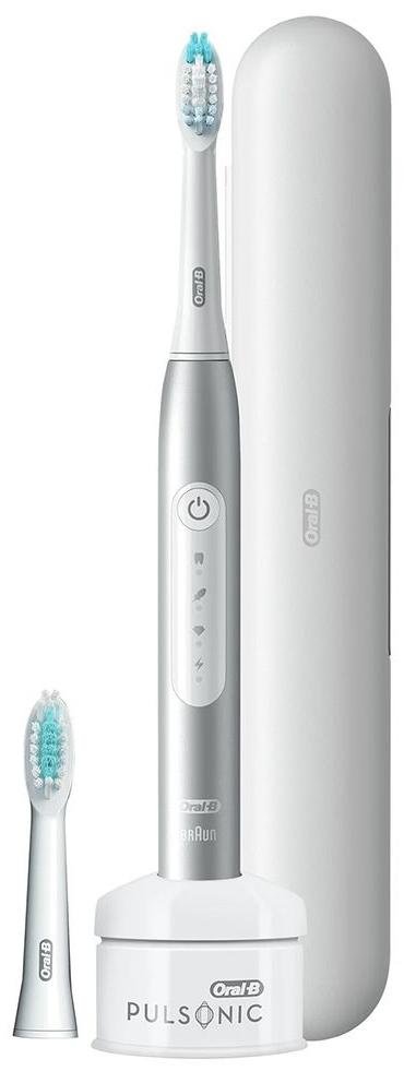 Електрична зубна щітка Braun Oral-B Pulsonic Slim Luxe 4500 S411.526.3X Travel Edition Platinum (S411.526.3X Platinum)