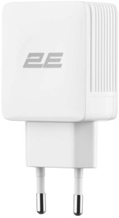 Зарядний пристрій 2E Wall Charger Dual White with Type-C cable (2E-WC1USB2.1A-CC)