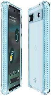 Чохол iTSkins for Google Pixel 6a - SPECTRUM CLEAR Light Blue (GG6A-SPECM-LBLU)