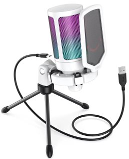 Мікрофон Fifine A6VW AMPLIGAME RGB White