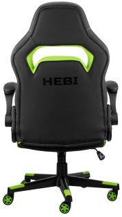 Крісло 2E Hebi Black/Green (2E-GC-HEB-BK)