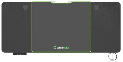 Стіл для геймерів Gamemax D140 Carbon EC Black (D140-Carbon-EC)