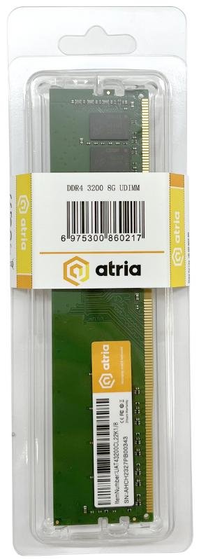 Оперативна пам’ять Atria DDR4 1x8GB (UAT43200CL22K1/8)