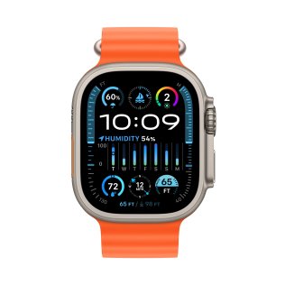 Смарт годинник Apple Watch Series Ultra 2 GPS 49mm Titanium Case with Orange Ocean Band (MREH3)