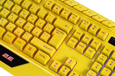 Клавіатура 2E Gaming KG315 RGB ENG/UKR USB Yellow (2E-KG315UYW)