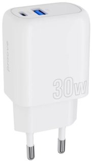 Зарядний пристрій Proove Silicone Power Plus 30W Duo White (WCSP3011002)