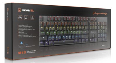  Клавіатура Real-EL M 13 Grey (EL123100045)