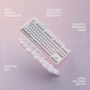 Клавіатура Logitech G715 Linear Off White