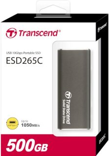 Зовнішній SSD-накопичувач Transcend ESD265C 500GB Iron Gray (TS500GESD265C)