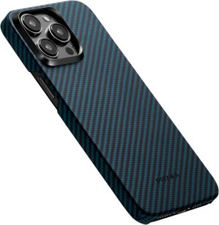  Чохол Pitaka for Apple iPhone 15 Pro - MagEZ Case 4 Twill 1500D Black/Blue (KI1508P)