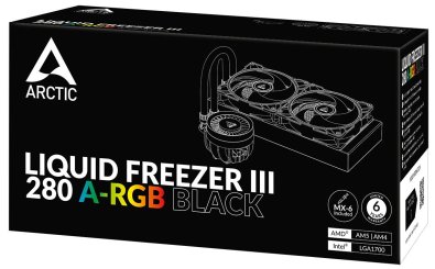 Система рідинного охолодження Arctic Liquid Freezer III 280 ARGB Black (ACFRE00143A)