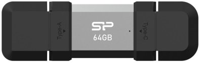 Флешка USB Silicon Power Mobile C51 64GB Silver (SP064GBUC3C51V1S)